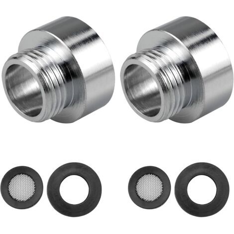 QORVA-Adaptateurs de robinet chromés 3/4" x 1/2" pour tuyaux de douche et buses réductrices. (1/5)