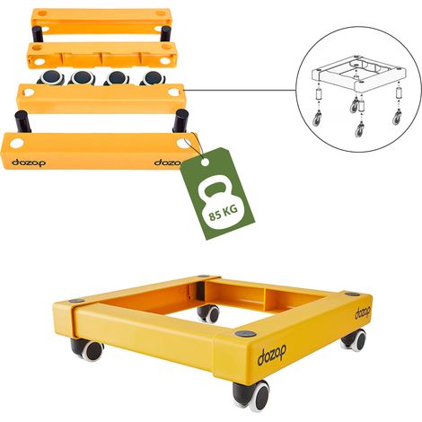 Pack and Move - Chariot de transport à roulette - 50 x 50 x 14 cm - Déménagement - 85 KG max - Ultra robuste (1/5)