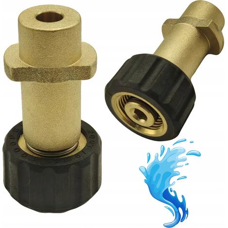 Adaptador para hidrolimpiadora K盲rcher K a rosca M221.5 de 14 mm (lat贸n)