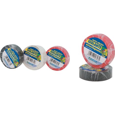 rotolo nastro isolante bianco mm 19x25 mtl adesivo resistente per elettricista (1/2)