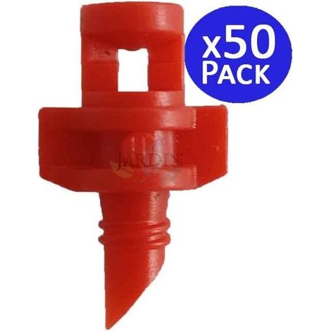 Set di 50 Micro Irrigatore a 360º - Ugelli di spruzzatura a 360º per idroponica, rifrazione, mini irrigatore d'acqua 1 a 1,5 m