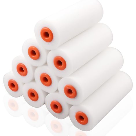 10 Pièces Rouleau Peinture Kit, 10 cm Petit Rouleau Peinture (1/5)