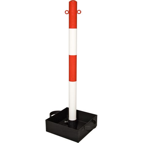 Moravia Kettenständer EXTERN 60 x 1000 mm rot/weiß + 2 Ösen mit Tragegriff (1/5)