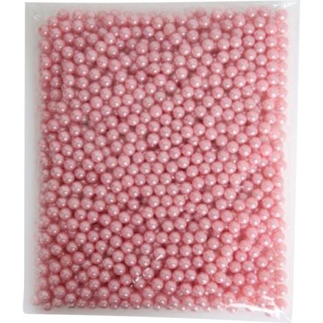 Porte-pinceaux de maquillage multifonction boîte de rangement acrylique pour plan de toilette salle de bain un sachet de perles roses (environ 250g/8.8oz) (1/2)