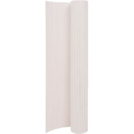 vidaXL Double-Sided Garden Fence 90x400 cm White