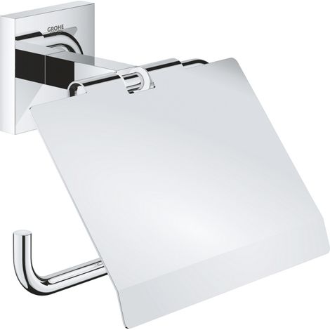 GROHE QuickFix - Start Cube - Dispensador de papel de pared - Acabado cromado 41102000 (atornillado o encolado) (1/2)
