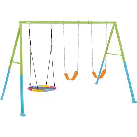 Intex 44133 parco giochi e attrezzatura per parchi giochi Altalena dondolo a nido Azzurro e Verde (1/5)