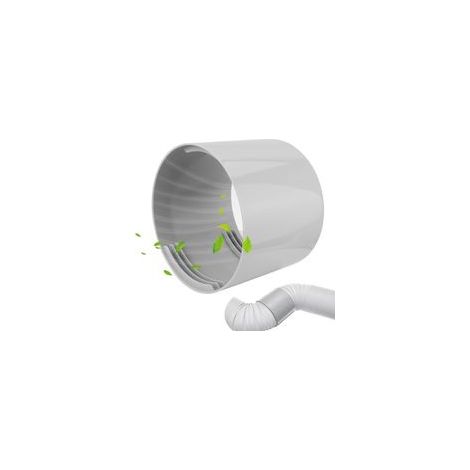 Adaptateur de Tuyau Échappement 13cm pour Climatiseur Portable, Accessoire de Raccords Tuyaux en Acrylonitrile Butadiène Styrène
