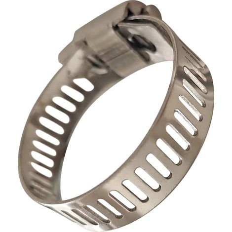 Collier de durite 20 pièces en inox 304 pour tuyau souple de diamètre extérieur 13-19 mm, largeur de clip 8 mm, collier de serrage robuste et résistant à la rouille (1/5)