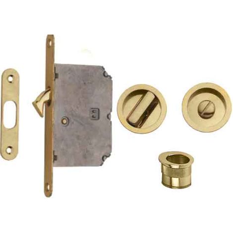 KIT PER PORTE SCORREVOLI CON NOTTOLINO E50 - Cromo satinato