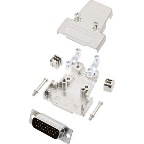 encitech TRI-M-15-HDP26-K 6355-0058-02 D-SUB Stiftleisten-Set 180 ° Polzahl: 26 Lötkelch 1 Set