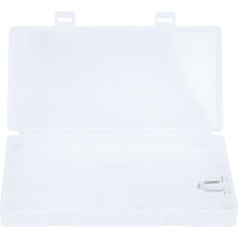 Boîte de rangement transparente en PP avec crochet pour piles 18650, étui portable et robuste, organisateur de batterie rechargeable, coffret de stockage mural, lot de 1, accessoire pratique. (1/5)
