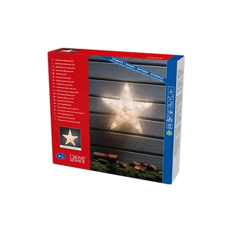 KONSTSMIDE 4483-103 ÉTOILE EN ACRYLIQUE LED, TRANSPARENT