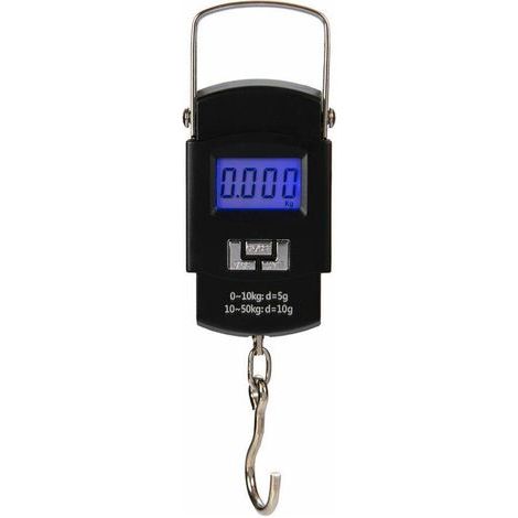 Bilancia per bagagli da 50 kg, bilancia digitale portatile per la pesca, bilancia per bagagli per la pesca, pesatura di valigie, viaggi, uso domestico (1/5)