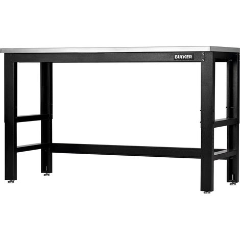 Draper 28090 BUNKER Workbench with Stainless Steel Worktop, 1550mm