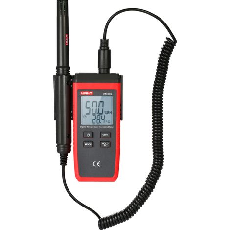 Termometro-igrometro digitale mini LCD UNI-T UT333S con visualizzazione in °C/°F