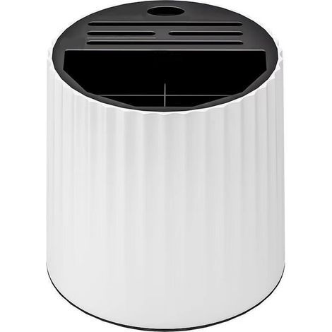 Support rotatif pour couteaux, bloc à couteaux et baguettes universel multifonctionnel en plastique, support pour ustensiles de cuisine (1/5)