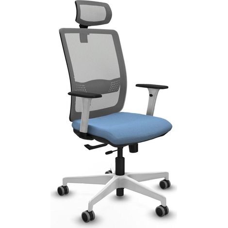 Piqueras y Crespo Silla Haches Chaise Bureau Bleu Ciel (1/3)