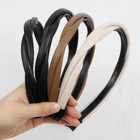 4 diademas femeninas con dientes: pinzas finas de plástico para el cabello que proporcionan una sujeción firme (1/5)