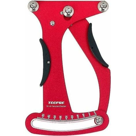 Indicateur de vélo de route en alliage d'aluminium mètre tensiomètre outil de réparation de roue de Tension de rayon de vélo (1/4)