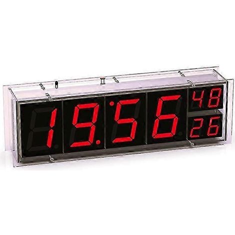 Horloge réseau Wi-Fi ESP8266, affichage numérique de l'heure par matrice de LED rouges et vertes. WHBYV (1/4)