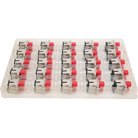 50 Stück Glasfaser-Koppler SCFC UPC Metall-Simplex-Steckverbinder-Adapter Industriebedarf (1/4)