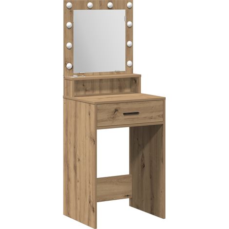 Coiffeuse,Table de maquillage chêne artisanal 50 x 41 x 135 cm Bois d'ingénierie CFW416388 (1/5)