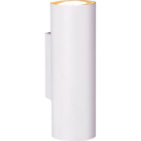 Applique Murale Cylindre Blanche Marley Double Lumière Au-Dessus Et Au-dessous Trio Lighting (1/5)