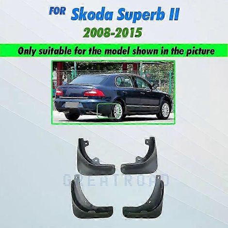 Bavettes garde-boue uniques pour Skoda Superb II 2008-2012 (2008-2015) - Garde-boue avant et arrière - Style (1/5)