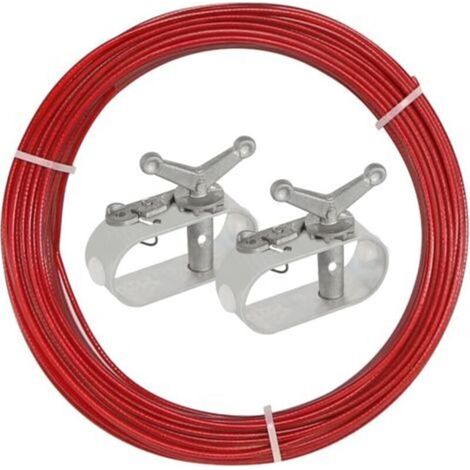 Poolabdeckungsspanner, 2 mm lang, 30 m, mit 2 Spannern für Poolabdeckungsseile (1/5)
