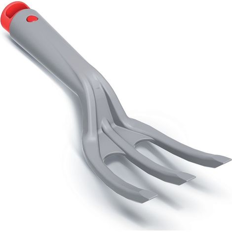 Rastrillo manual pequeño para jardinería R CULTIVATOR PLUS , dimensiones (mm) 270x78x54, color Gris