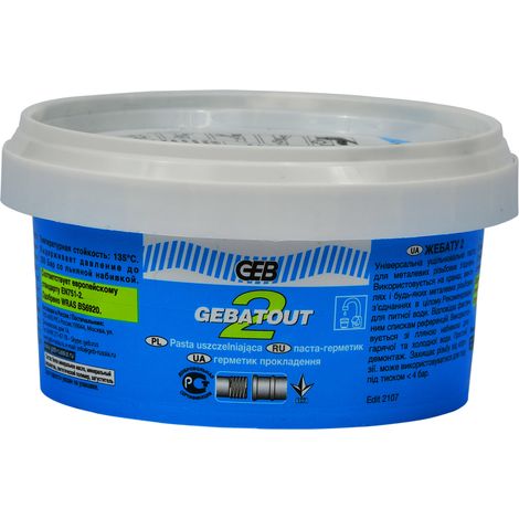 PASTA SELLADORA GEBATOUT 2 - 200 G AGUA CALEFACCIÓN CENTRAL A GAS