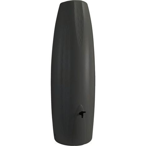 Récupérateur d'eau de pluie 350L – Polyéthylène anthracite – Installation facile avec kit chéneau et robinet – Design compact pour espaces réduits – Belli