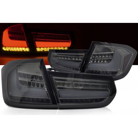 Paire de feux arriere BMW Serie 3 F30 de 2011 a 2015 FULL LED Dyn Fume (1/5)