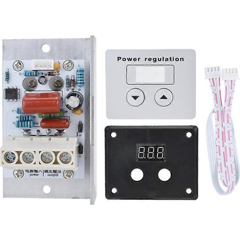 Régulateur de tension numérique SCR 10 000 W, variateur de vitesse, thermostat, 220 V CA, 80 A (1/4)