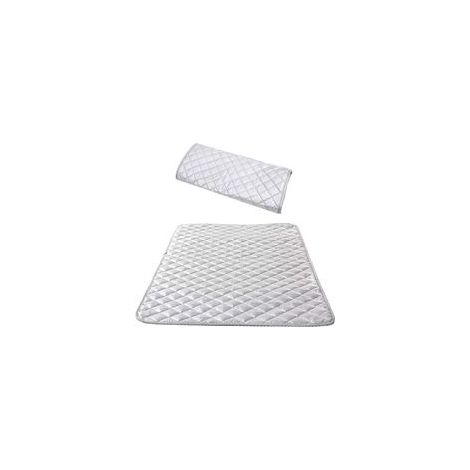 Nappe de Repassage Isolante Couverture de Repassage à la Vapeur Coton Tapis De Repassage sur Table Portable pour Lave-Linge Sèche-Linge Voyager la Maison Argent 48 85 cm(1 pcs) (1/5)