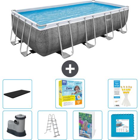 Bestway Power Steel Rechteckig - 549x274x122 cm - 8-teilig S566