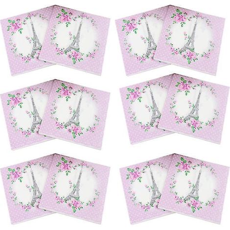 40 serviettes jetables de couleur
