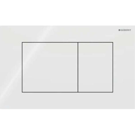 Geberit Sigma40 - Control de descarga, cristal/blanco 115.629.SI.1 (1/2)