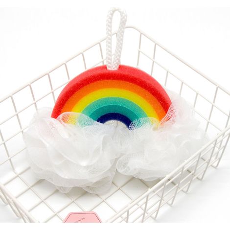 Éponges de bain Cloud, éponges luffa arc-en-ciel, gommages exfoliants, brosse de bain pour enfants, femmes, hommes, douche corporelle (1/5)