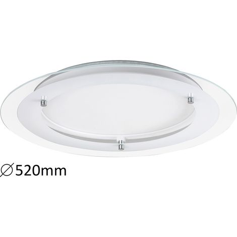 Plafonnier encastré LED 52cm 22W blanc rond Rabalux (1/4)