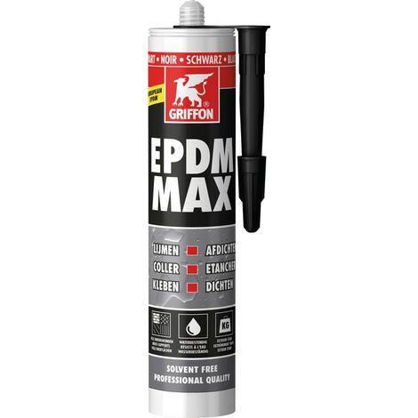 Griffon – Colle EPDM Max 465g – Étanchéité pour toitures et surfaces humides – Résistante aux intempéries – Application facile et rapide