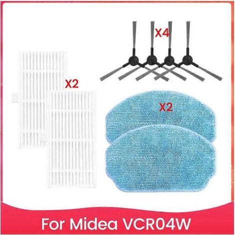HEPA-Filter, Seitenbürste und Reinigungstuch für den Midea VCR04W Saugroboter (1/5)