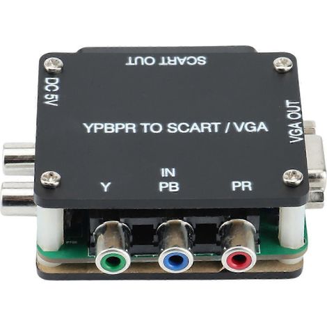 Convertisseur transcodeur YUV vers SCART vers VGA pour consoles de jeux et vidéo couleur. (1/5)