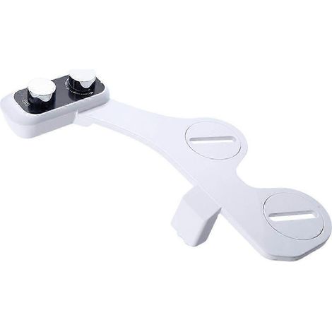 Accessoire de bidet ultra-mince à double buse - Raccord de toilette spiralé 1/2 pour une hygiène et un confort optimaux (1/5)
