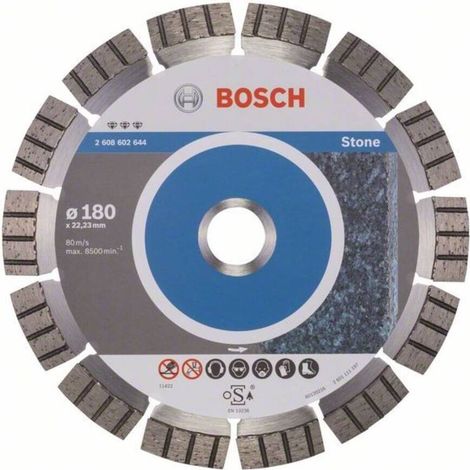Bosch 2608602644 Disco de corte de diamante Best Stone 180x2,4x12mm