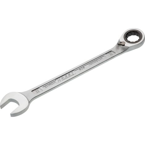 Chiave a bussola a cricchetto 606 SW 32mm L.425,8mm a commutazione, anelli di 15 gradi (1/4)
