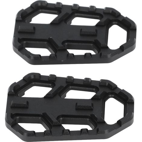 1 Paar CNC-gefräste, rutschfeste Motorradfußrasten aus Aluminiumlegierung, passend für Versys X300, 650 und 1000, schwarz (1/5)