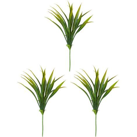 Tiges d'orchidées réalistes en plastique, lot de 2, verdure-B 3 (1/2)