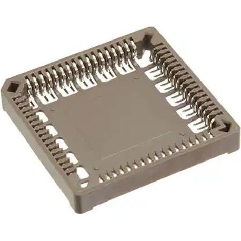 Support PLCC RS PRO 1.27mm, 68 contacts Femelle CMS